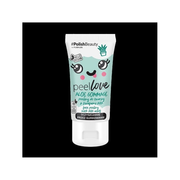Floslek PEELLOVE® ALOE GOMMAGE peeling do twarzy z kwasami AHA 75 ml