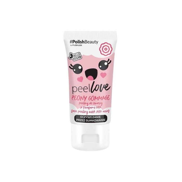 Floslek PEELLOVE® PEONY GOMMAGE peeling do twarzy z kwasami AHA 75 ml