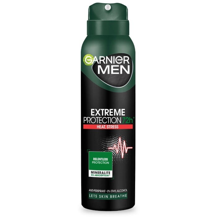 GARNIER Men Dezodorant spray Extreme Protection 72h - Heat,Stress  150 ml
