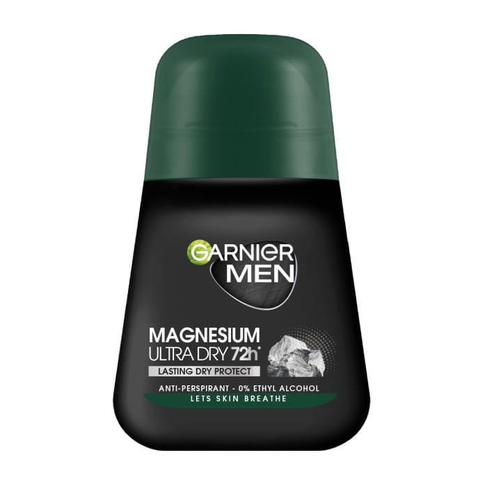 GARNIER Men Dezodorant roll-on Magnesium Ultra Dry 72h - Lasting Dry Protect 50 ml