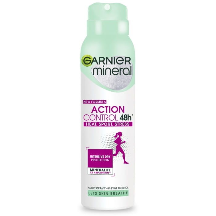 GARNIER Mineral Dezodorant spray Action Control 48h - Heat,Sport,Stress  150 ml