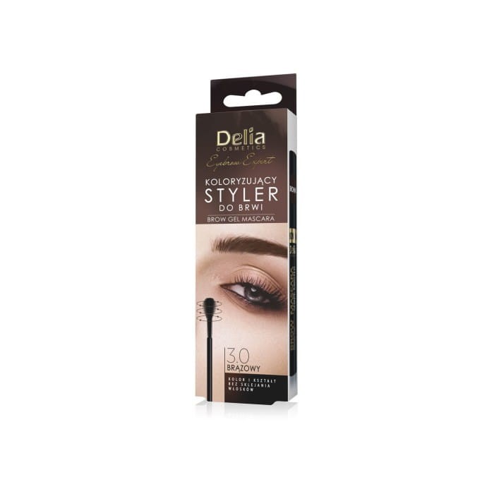 DELIA Eyebrow Expert Styler koloryzujący do brwi maskara 3.0 Brązowy 11 ml