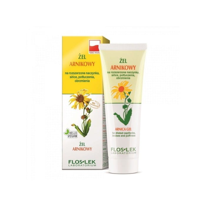 FLOSLEK Oczy Żel arnikowy na rozszerzone naczynka, sińce, potłuczenia, obrzmienia 50 ml