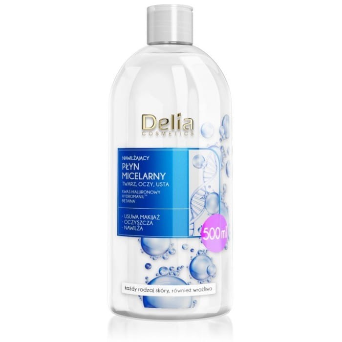 DELIA COSMETICS Nawilżający Płyn Miceralny 500ml