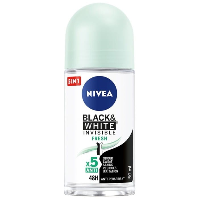 NIVEA Antyperspirant damski w kulce Black &amp; White Invisible Fresh 50 ml