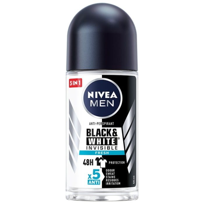 NIVEA MEN Antyperspirant w kulce Black &amp; White Invisible Fresh 50 ml