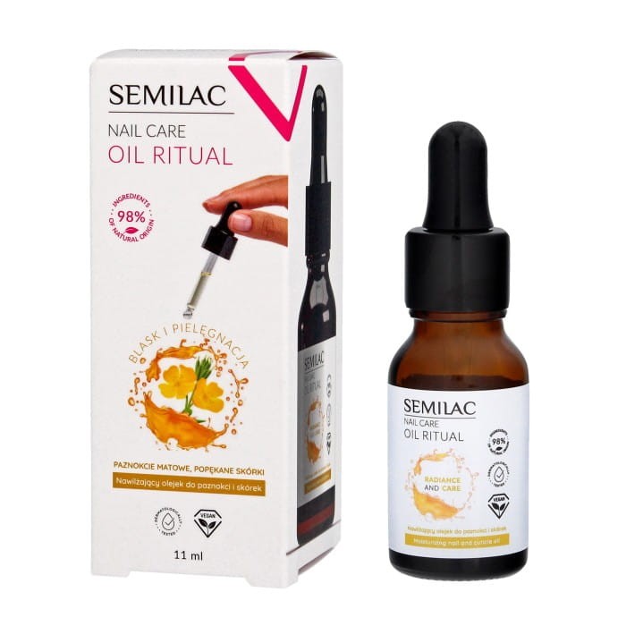 SEMILAC Nail Care Oil Ritual Nawilżający olejek do paznokci i skórek 11 ml