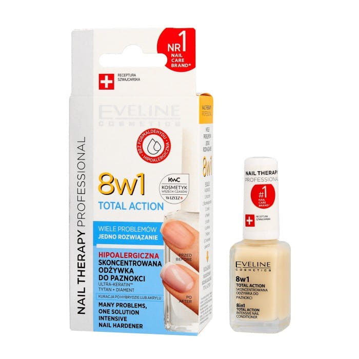 EVELINE Nail Therapy Professional Odżywka do paznokci Total Action 12 ml