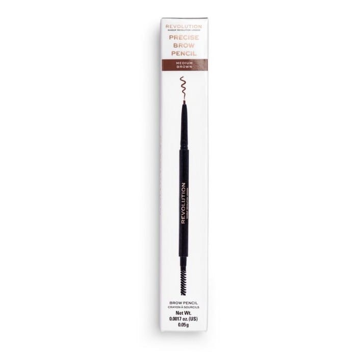 REVOLUTION Precise Brow Pencil Dwustronna kredka do brwi Medium Brown
