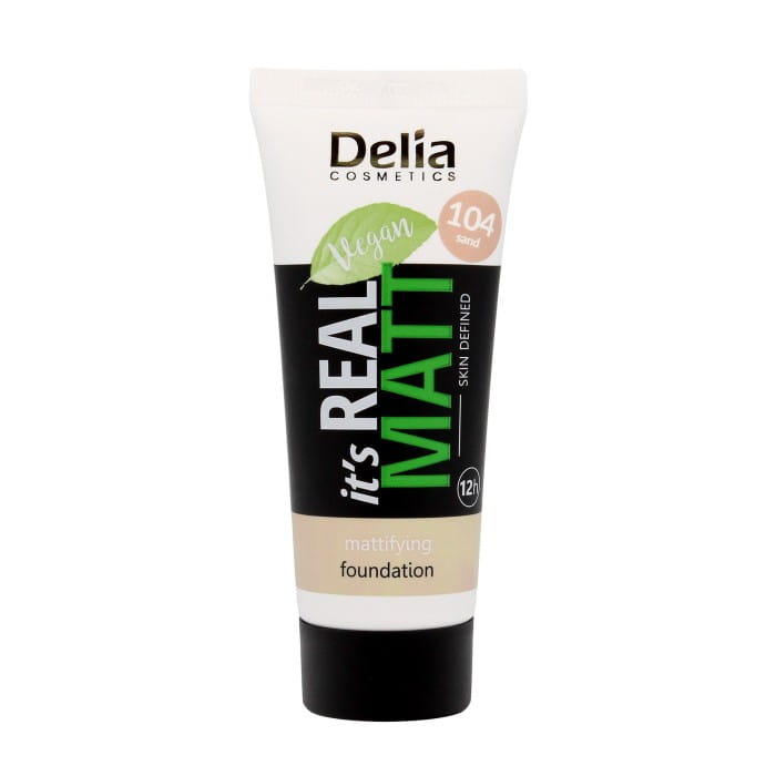 DELIA It`s Real Matt Podkład matujący odżywczo-nawilżający 104 Sand 30 ml