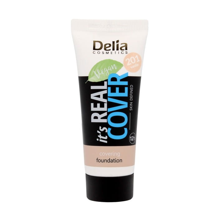 DELIA It`s Real Cover Podkład kryjący rewitalizująco-nawilżający 201 Vanille 30 ml