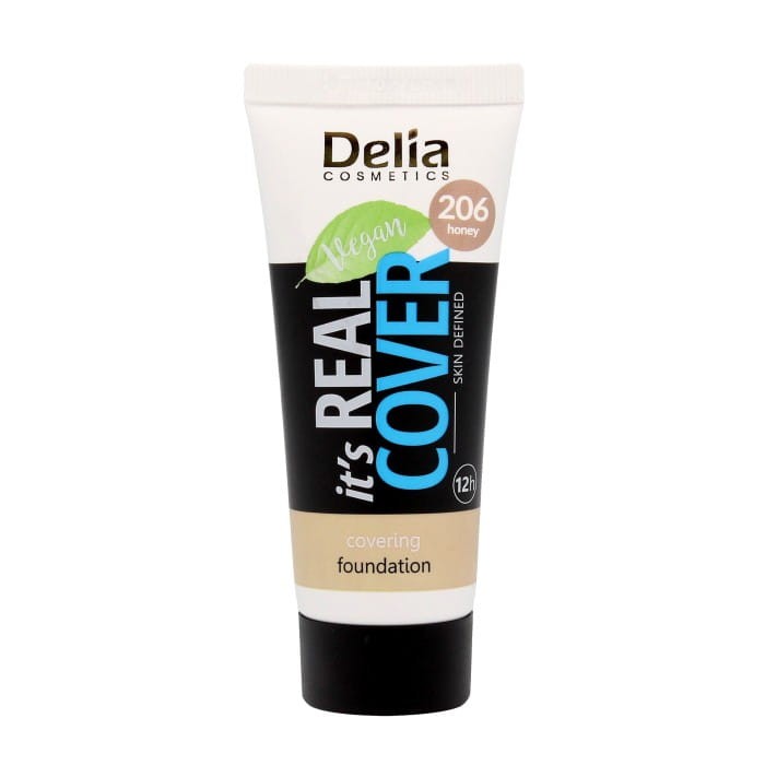 DELIA It`s Real Cover Podkład kryjący rewitalizująco-nawilżający 206 Honey 30 ml