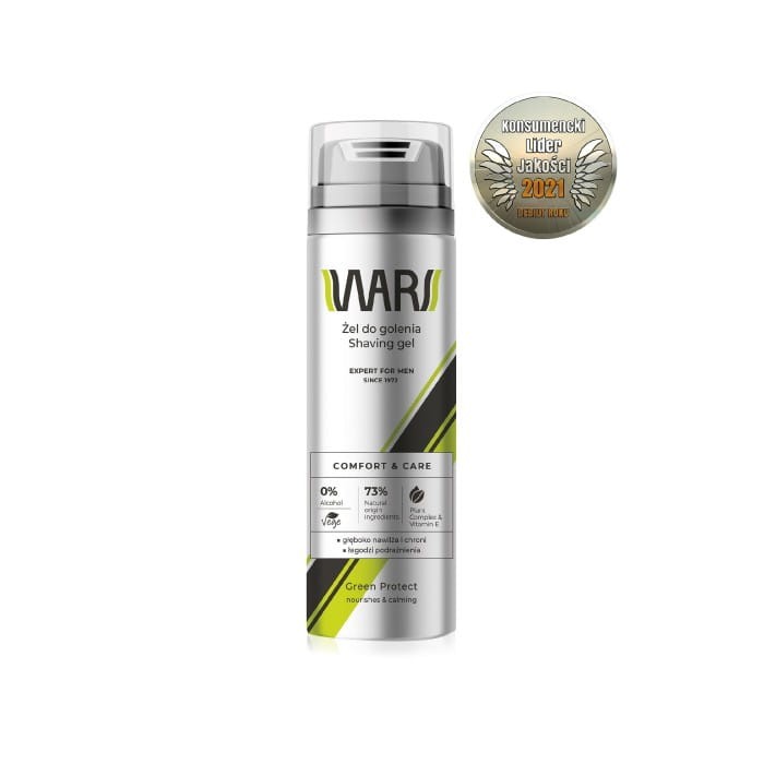 Wars Expert for Men Żel do golenia Comfort &amp; Care - Plant Complex &amp; Vitamin E 200ml