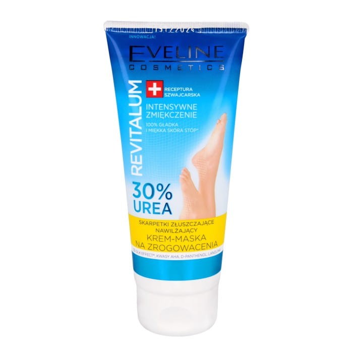 EVELINE Revitalum Nawilżający krem-maska na zrogowacenia - 30% Urea skarpetki złuszczające 100 ml