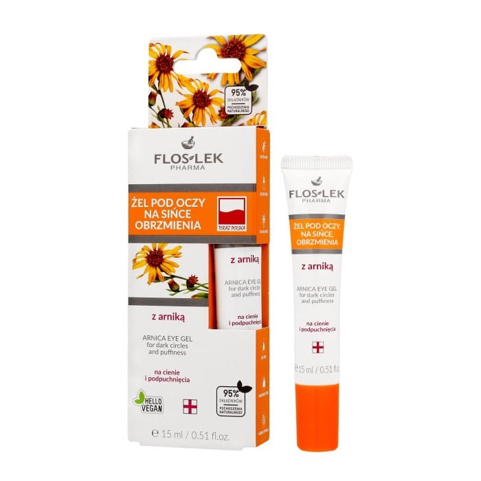 FLOSLEK Oczy Żel pod oczy na sińce, obrzmienia z arniką 15 ml