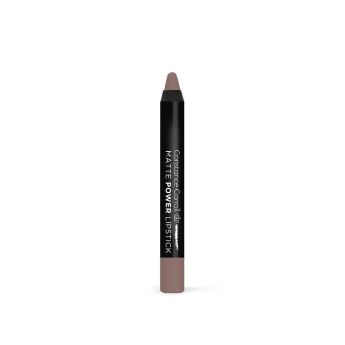 Constance Carroll Matte Power Lipstick Pomadka matowa w kredce nr 09 Brown Nude  1szt