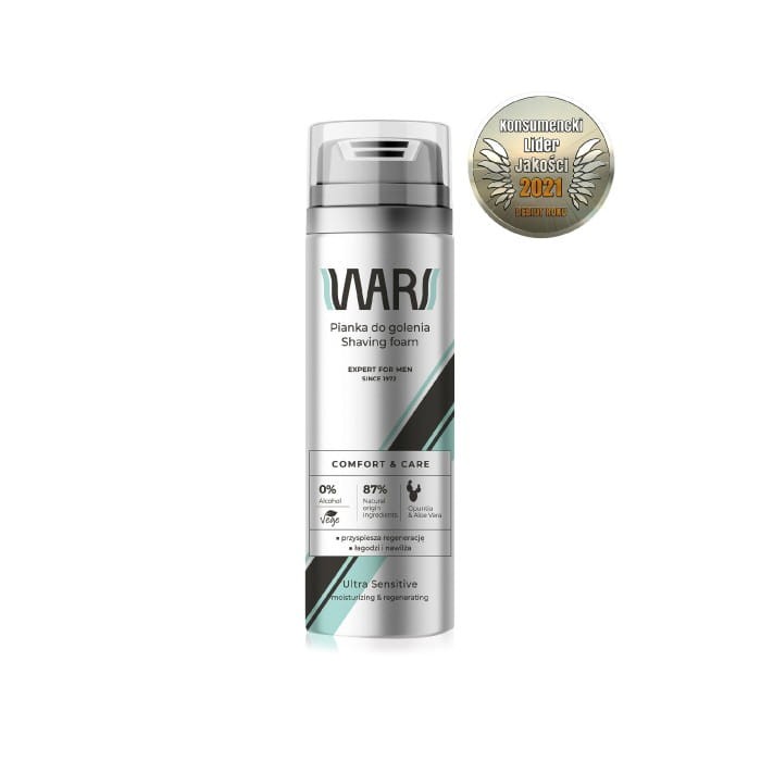 Wars Expert for Men Pianka do golenia Comfort &amp; Care - Aloe Vera&amp;Opuntia 200ml