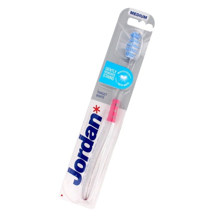 Jordan Szczoteczka do zębów Target White medium - mix kolorów 1szt