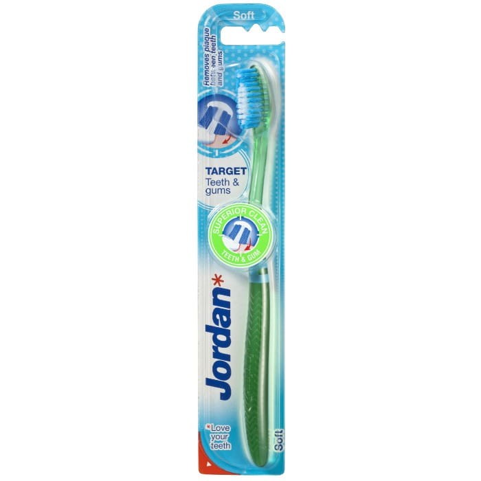 Jordan Szczoteczka do zębów Target Teeth &amp; Gums soft  mix kolorów 1szt