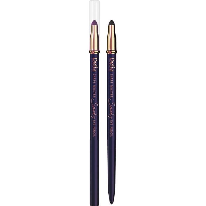 DELIA COSMETICS SHAPE MASTER Kredka do oczu z gąbką Smoky Eye Fioletowa