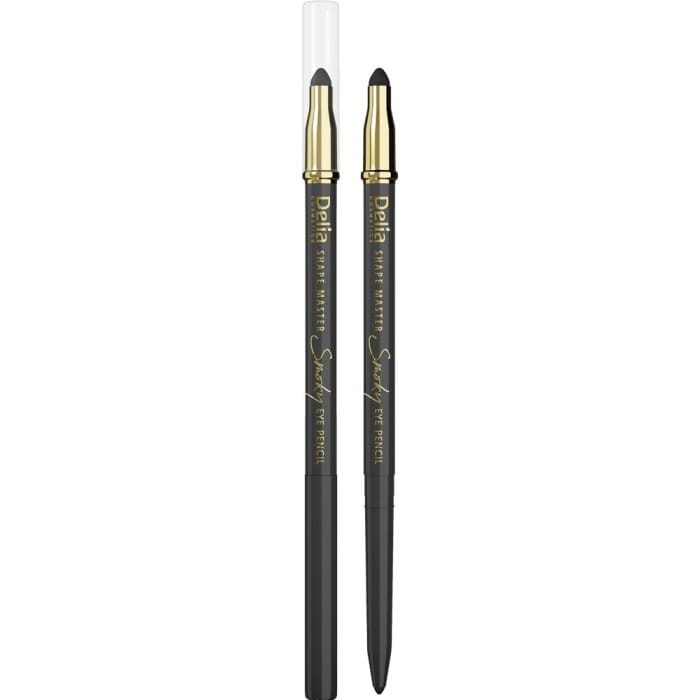 DELIA COSMETICS SHAPE MASTER Kredka do oczu z gąbką Smoky Eye Szara