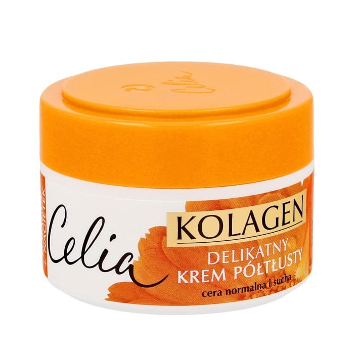 CELIA Kolagen Delikatny krem półtłusty do cery normalnej i suchej z nagietkiem 50 ml