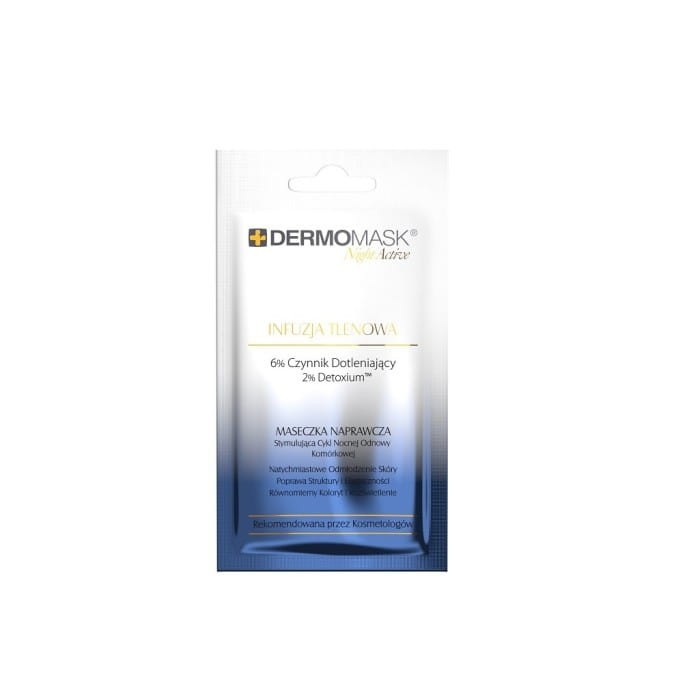 L`BIOTICA Dermomask Night Active Maseczka naprawcza na twarz - Infuzja Tlenowa 12ml