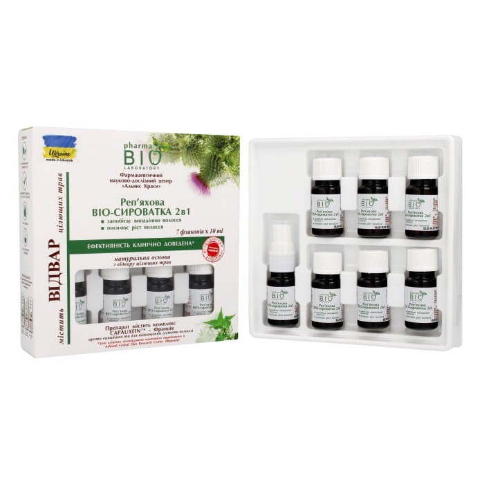 Bio Pharma Laboratory Bio Serum 2w1 z wyciągiem z Łopianu 1op.(10mlx7)