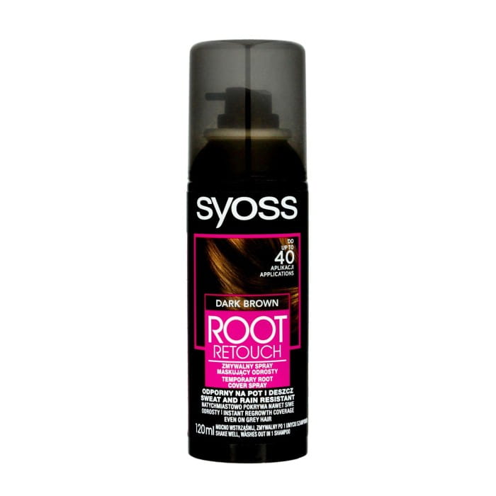 Syoss Root Retoucher Spray maskujący odrosty -  Ciemny Brąz  120ml