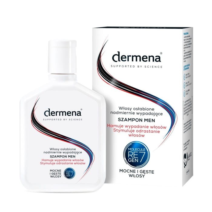 Dermena Supported By Science Men Szampon hamujący wypadanie włosów  200ml