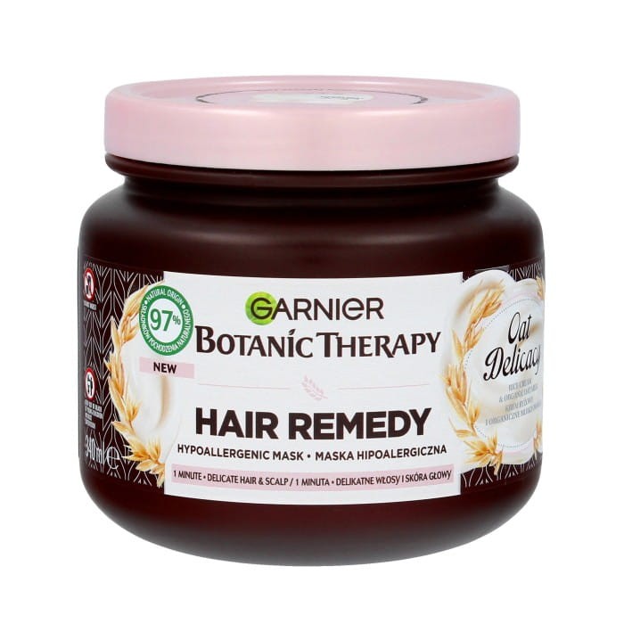 GARNIER Botanic Therapy Hypoalergiczna Maska do włosów delikatnych z mlekiem owsianym i kremem ryżowym 340 ml