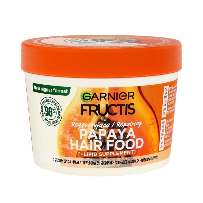 GARNIER Fructis Hair Food Maska regenerująca do włosów zniszczonychch - Papaya 400 ml