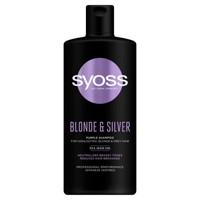 Schwarzkopf  Syoss Blonde &amp; Silver Szampon do włosów przeciw żółtym tonom  440ml
