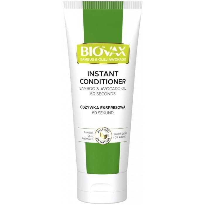 L`BIOTICA Biovax Hair Odżywka do włosów ekspresowa - Bambus &amp; Olej Awokado 200ml