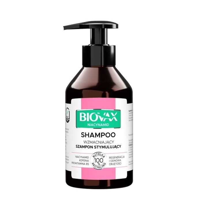 L`BIOTICA Biovax Niacynamid Wzmacniający Szampon stymulujący z niacynamidem  200ml