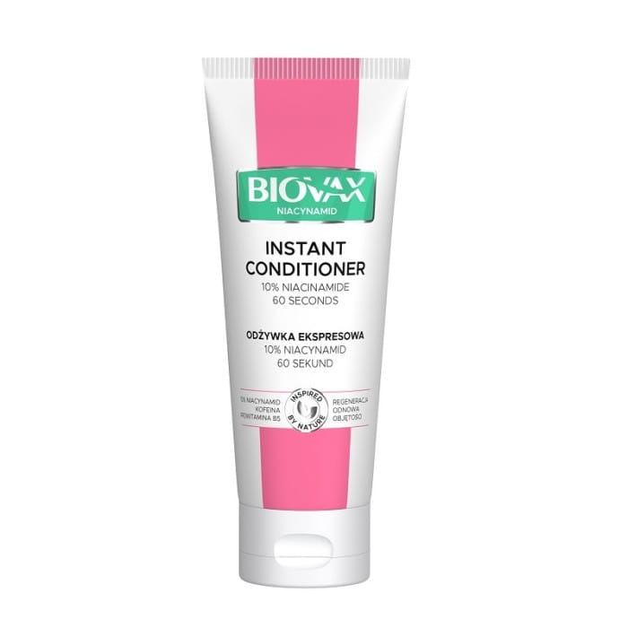 L`BIOTICA Biovax Niacynamid Odżywka do włosów ekspresowa 10% niacynamid - 60 sekund 200ml
