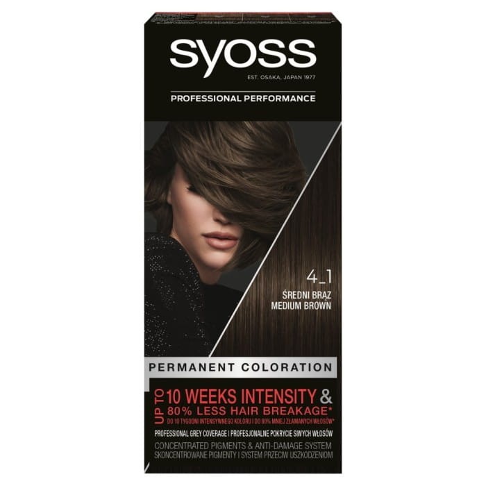 Schwarzkopf Syoss Farba do włosów nr 4_1 Średni Brąz  1op.