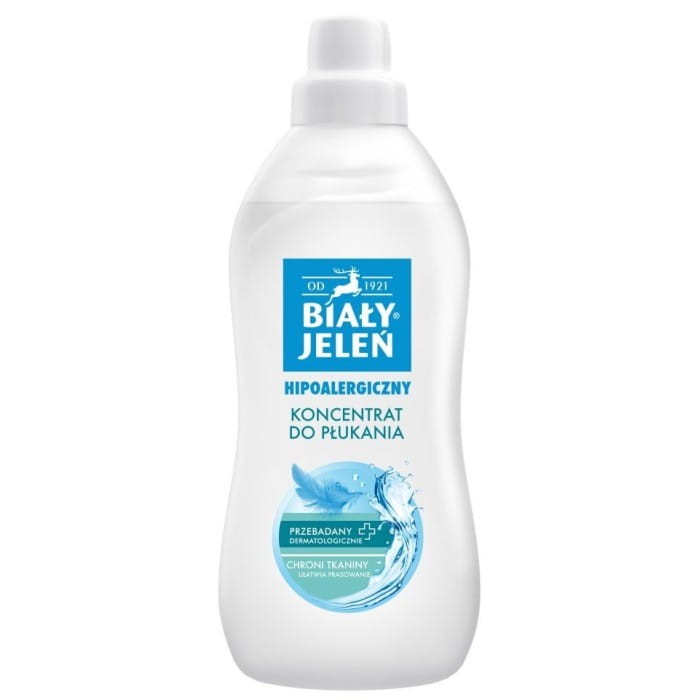 Biały Jeleń Płyn do płukania tkanin hipoalergiczny koncentrat 1000ml
