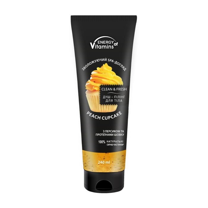 ENERGY OF VITAMINS Peeling-żel do ciała Peach Cupcake 240ml