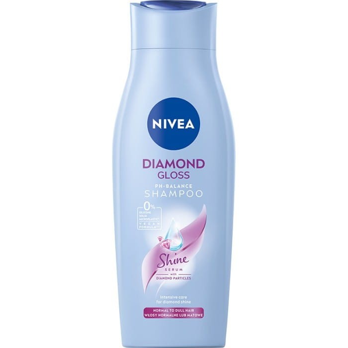 NIVEA Szampon do włosów normalnych i matowych Diamond Gloss 400 ml