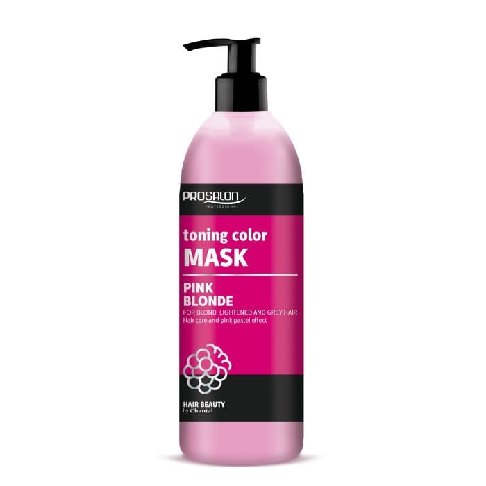 CHANTAL ProSalon Pink Blonde Maska tonująca kolor do włosów blond,rozjaśnianych i siwych 500g