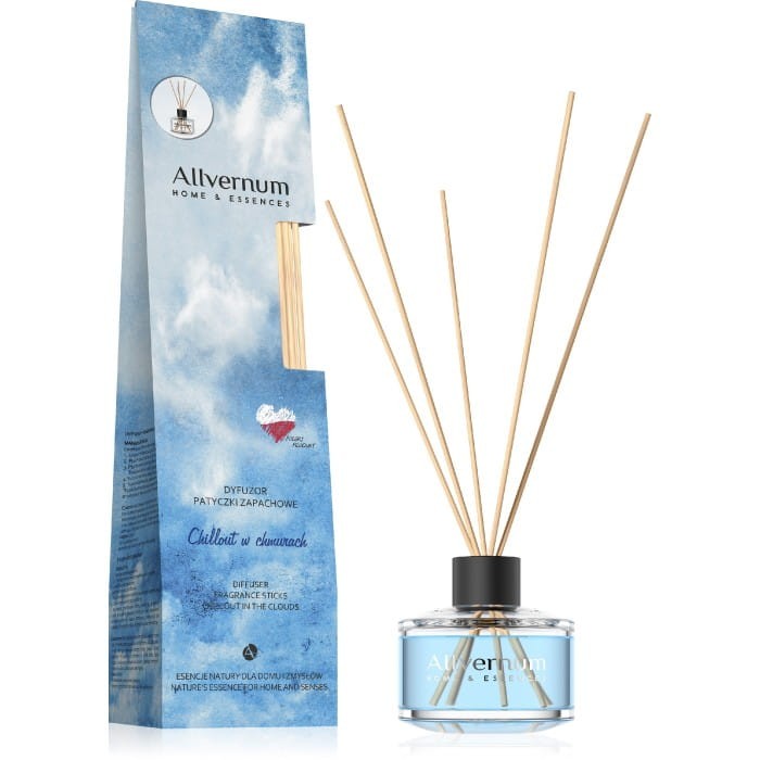 Allvernum Home &amp; Essences Dyfuzor z patyczkami zapachowymi Chillout w chmurach 1op.