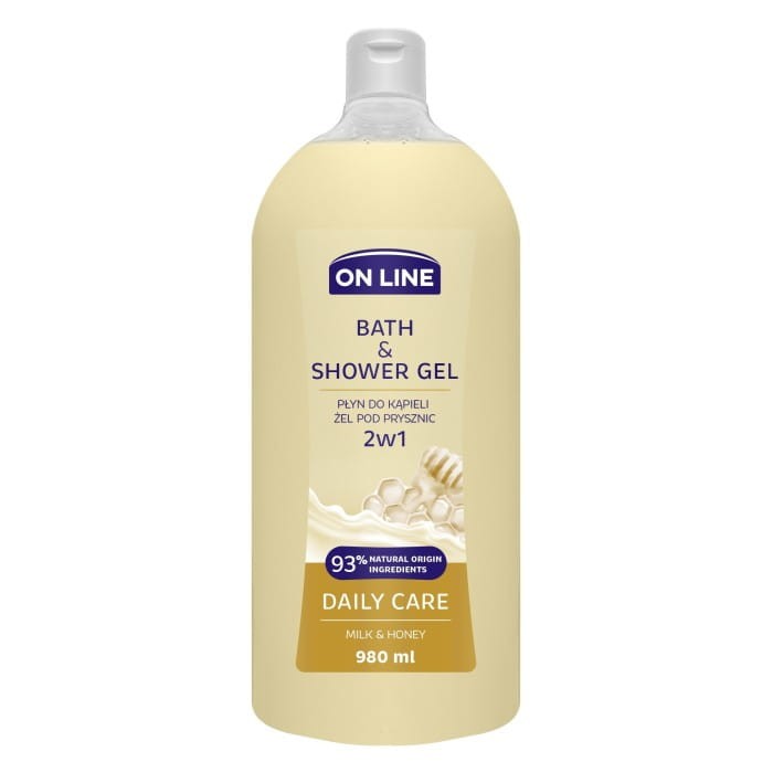 On Line Żel i Płyn do kąpieli 2w1 Daily Care 980ml