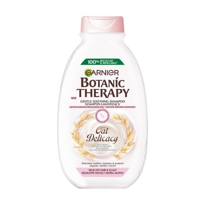 GARNIER Botanic Therapy Szampon łagodzący Oat Delicacy - do delikatnych włosów i skóry głowy 400 ml