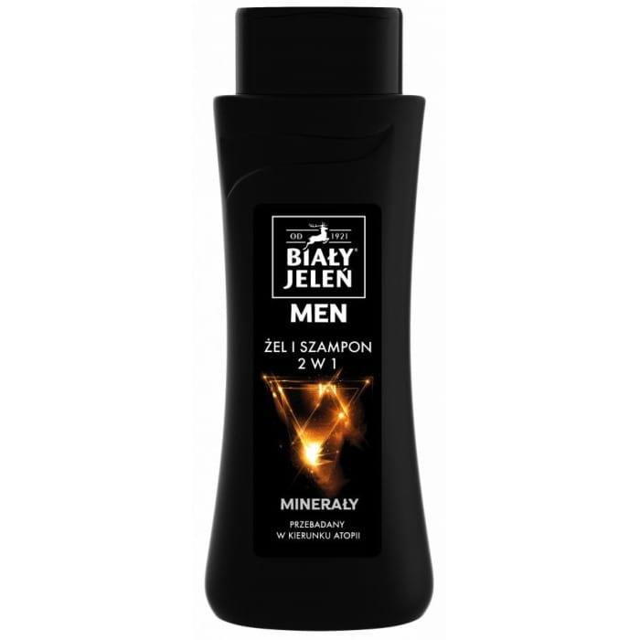Biały Jeleń for Men Szampon Żel hipoalergiczny 2w1 Minerały 300ml