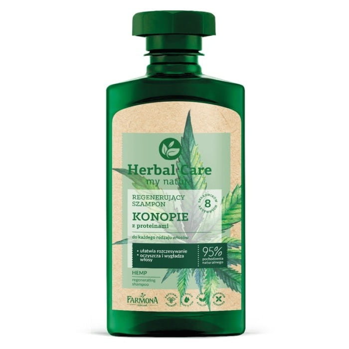 HERBAL CARE Regenerujący szampon Konopie z proteinami 330 ml