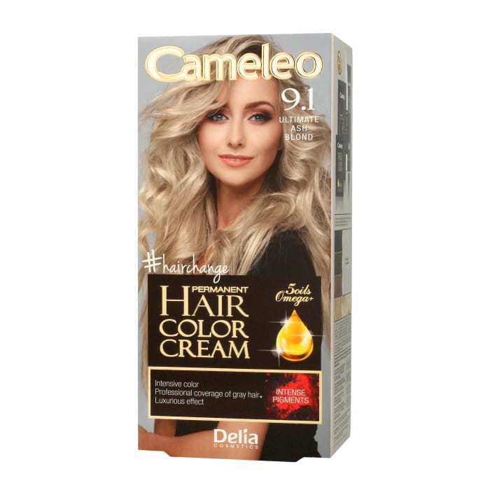 DELIA COSMETICS CAMELEO OMEGA Farba permanentna 9.1 Ultimate Ash Blond