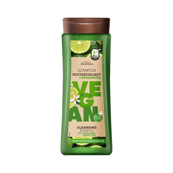JOANNA Vegan Szampon oczyszczający z bergamotką - włosy przetłuszczające się 300 ml