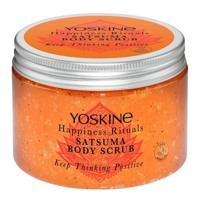 YOSKINE Happiness Rituals Cukrowy Peeling do ciała Satsuma 300 g