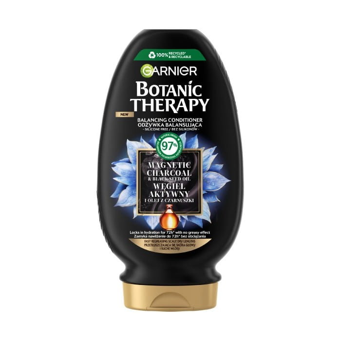 GARNIER Botanic Therapy Balansująca Odżywka do przetłuszczających się włosów i suchej skóry głowy z węglem aktywnym 200 ml